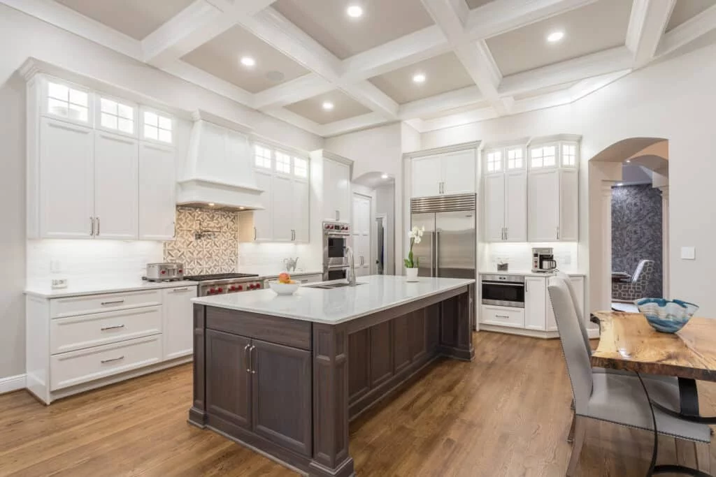 Kitchen Renovation Cary NC: Creating Kitchens Designed for Everyday Living 4 Layered lighting in a finished kitchen remodel.