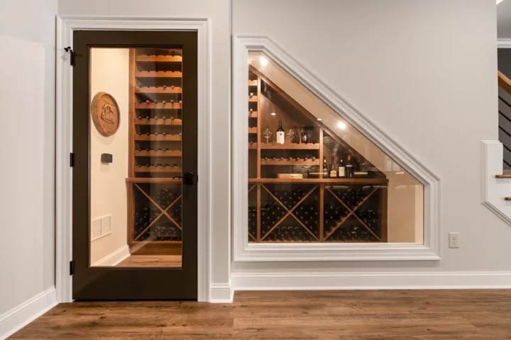 A finished basement remodel by Wake Remodeling