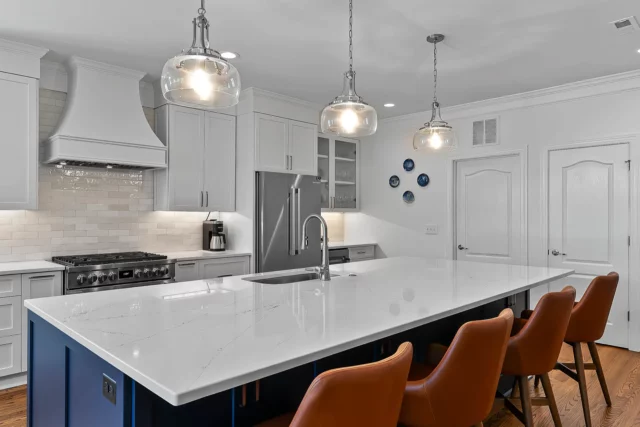 A finished kitchen remodel by Wake Remodeling